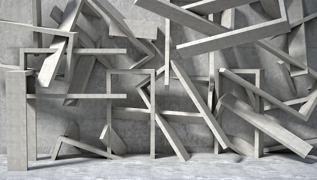 3d geometric wall