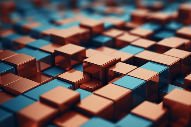 3d geometrische abstracte kubusvormige behang achtergrond