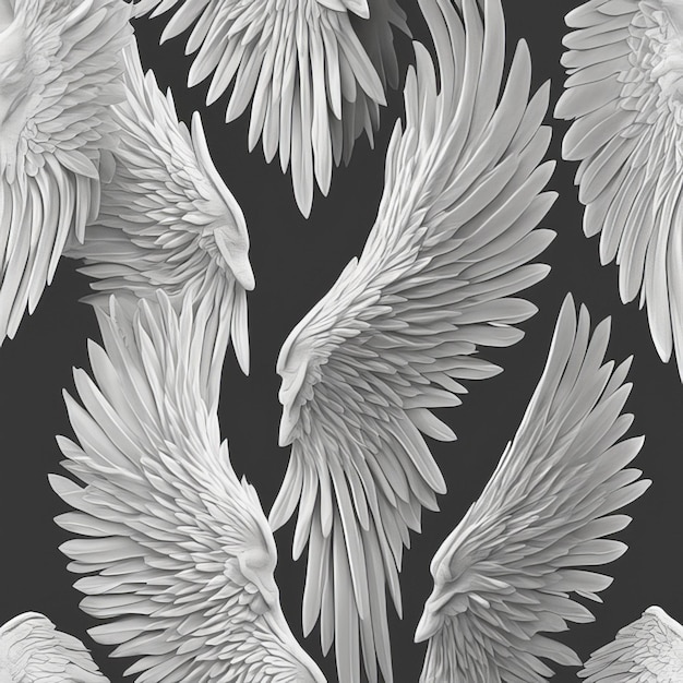 3D geplaatste engelenvleugels
