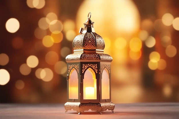 3D gerenderd Mooie islamitische achtergrond met islamitische elementen sjabloon