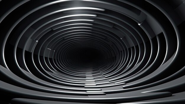 3D-gerenderde abstracte tunnelachtergrond