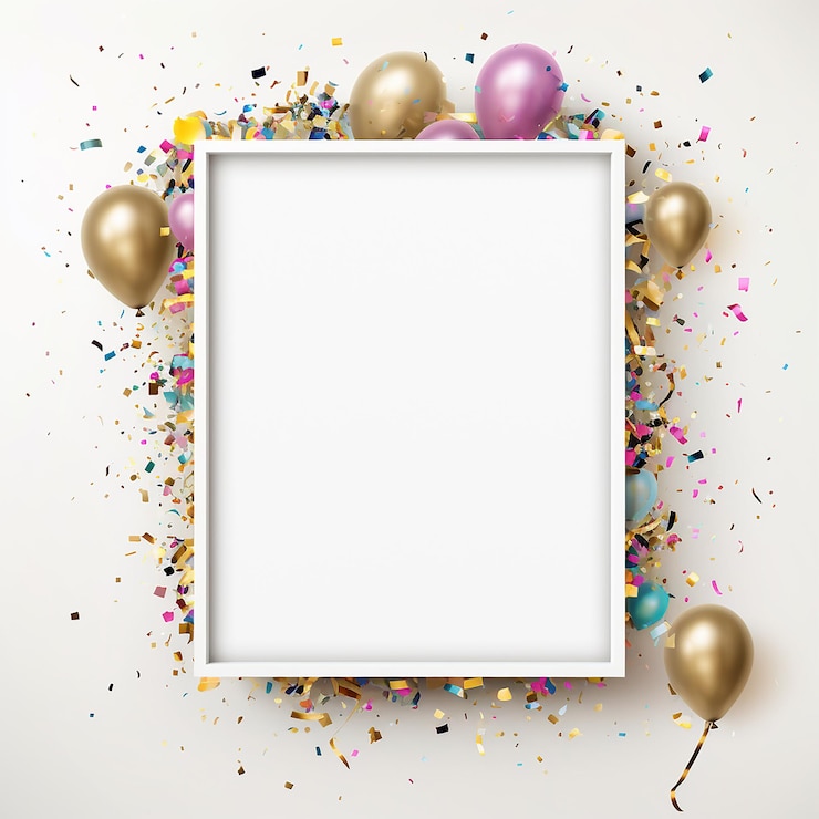Foto 3d gerenderde achtergrond van verjaardagsfeest gemaakt met generatieve ai