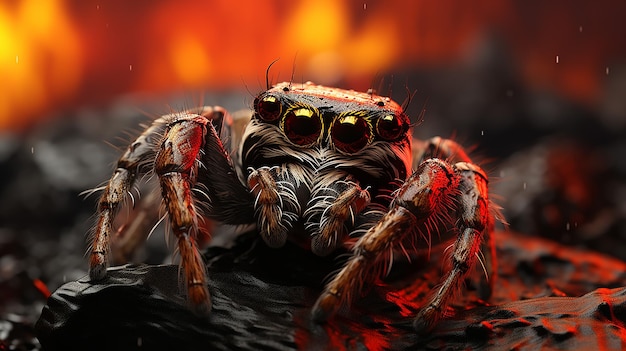 3D gerenderde foto van een spin