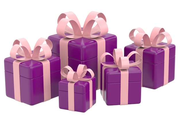 3D gift box 3D illustration