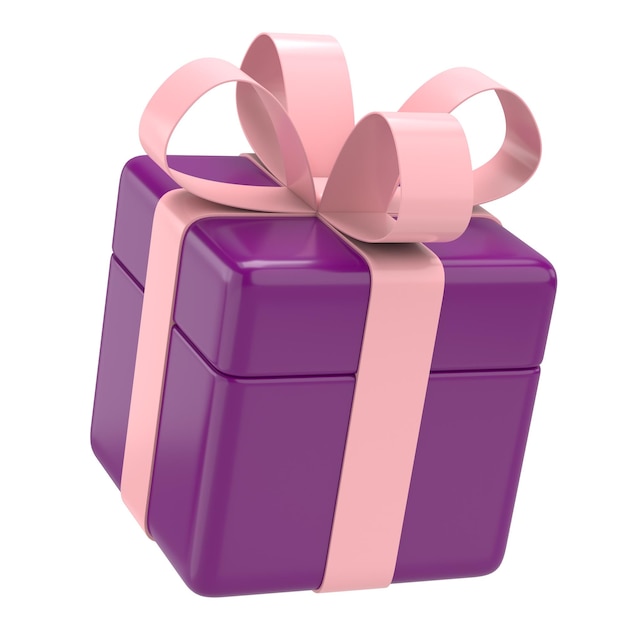 3D gift box 3D illustration