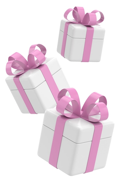 3D gift box 3D illustration