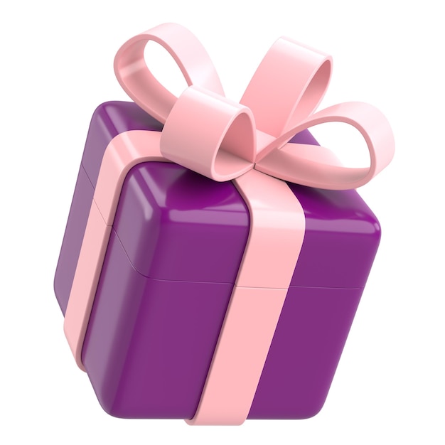 3D gift box 3D illustration