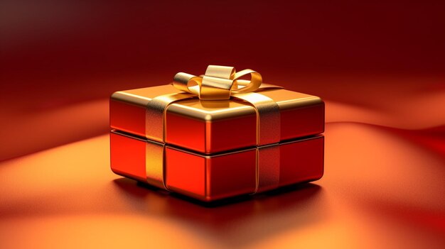 3d gift box illustration