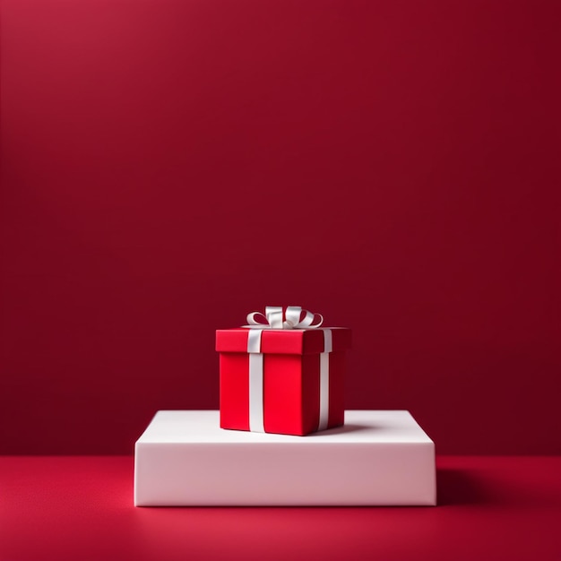 3d gift box scene boxing day background