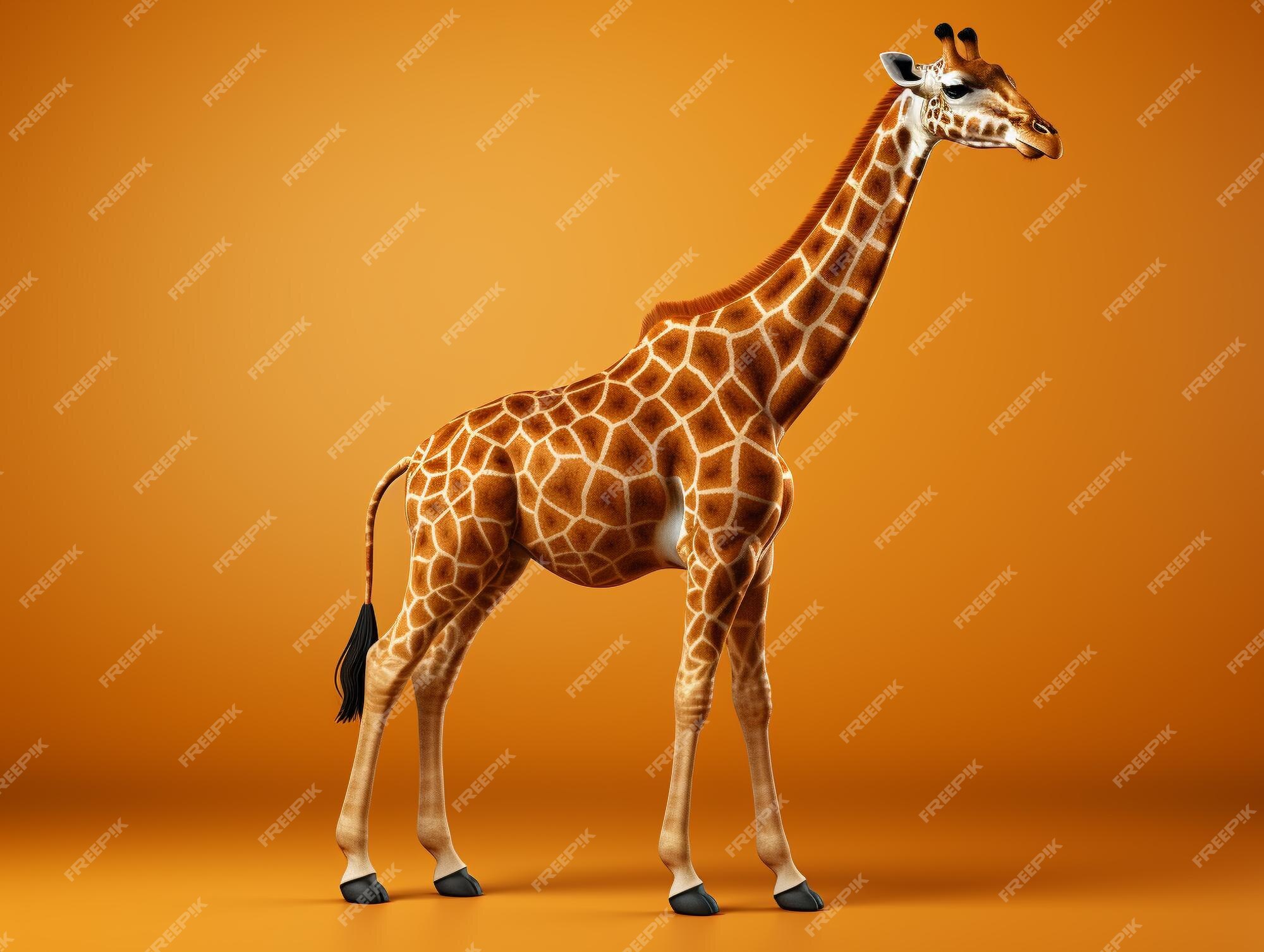 Premium AI Image | 3d giraffe HD 8K wallpaper Stock Photographic