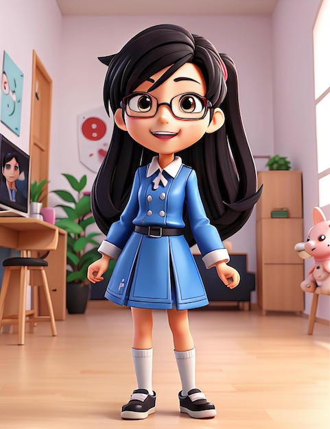 Персонаж 3D-девочки