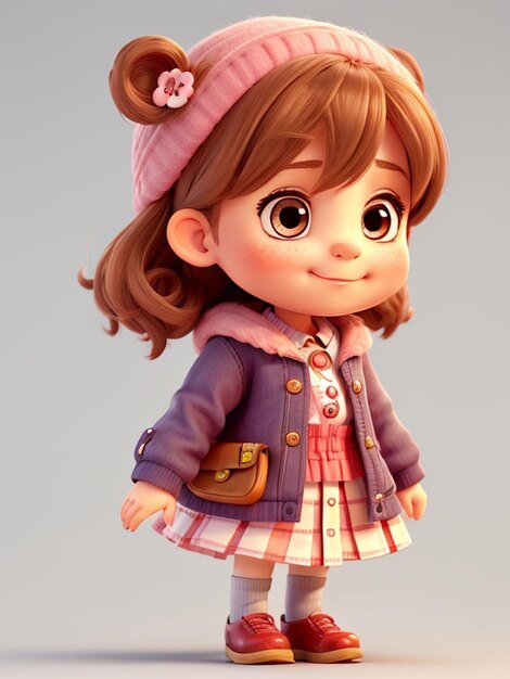 3d girl character