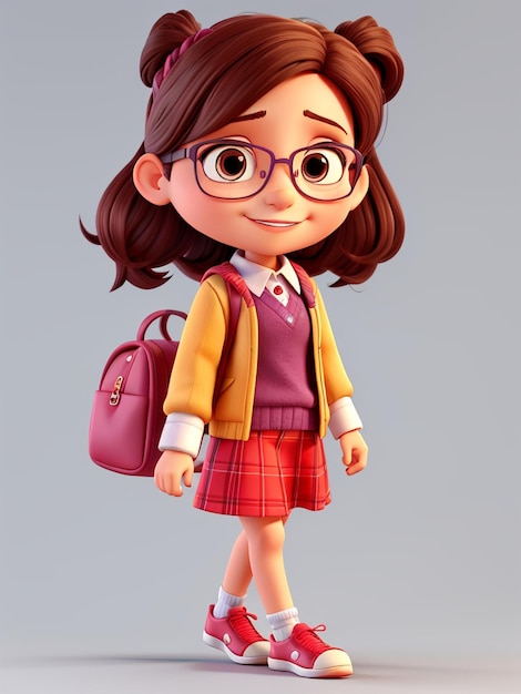 3d girl character