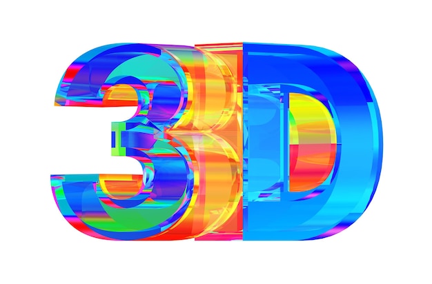 3D стеклянный логотип