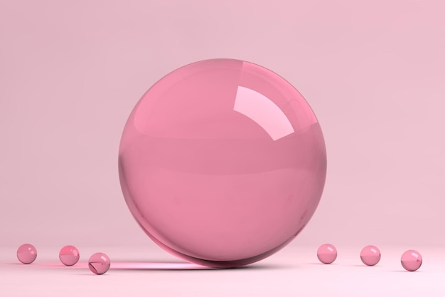 3D Glass spheres