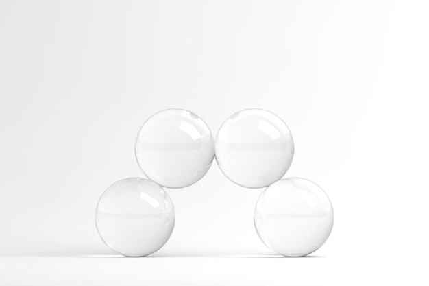 Photo 3d glass spheres