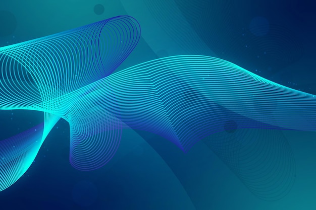 3d glowing wave lines abstract background