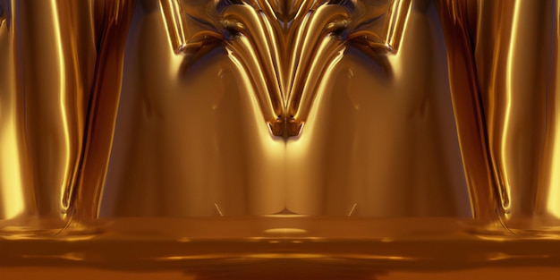 3d Gold Background Wallpaper