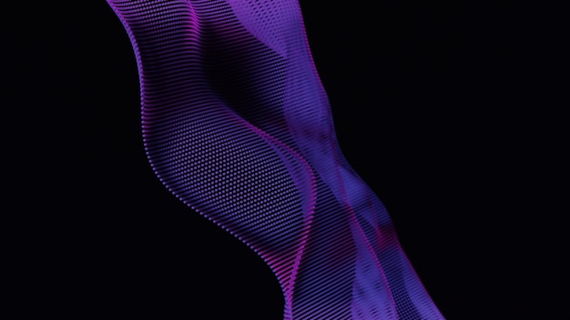 3D golvende achtergrond in een afbeelding met rustgevende kleuren voor een visueel ontspannende en continue ervaring