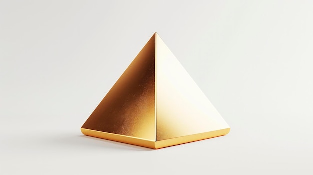 3D gouden piramide icoon