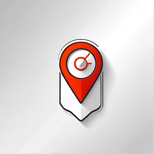 Photo 3d gps icon pin marker location map pointers