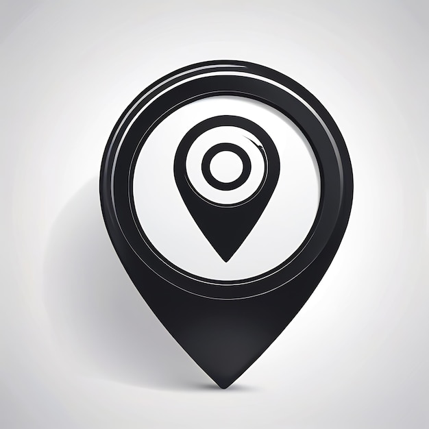 3d gps icon pin marker location map pointers