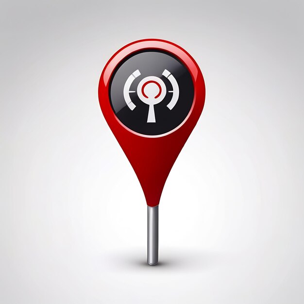 Foto 3d gps icon pin marker location map pointers