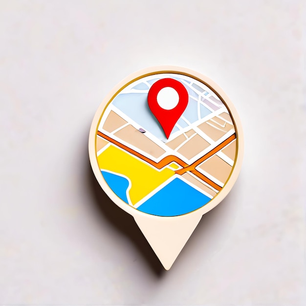 Foto 3d gps icon pin marker location map pointers