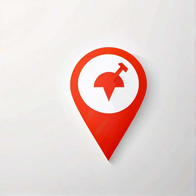 Photo 3d gps icon pin marker location map pointers