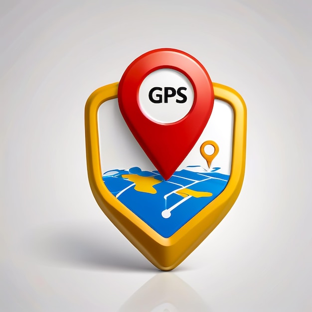 Foto 3d gps icon pin marker location map pointers