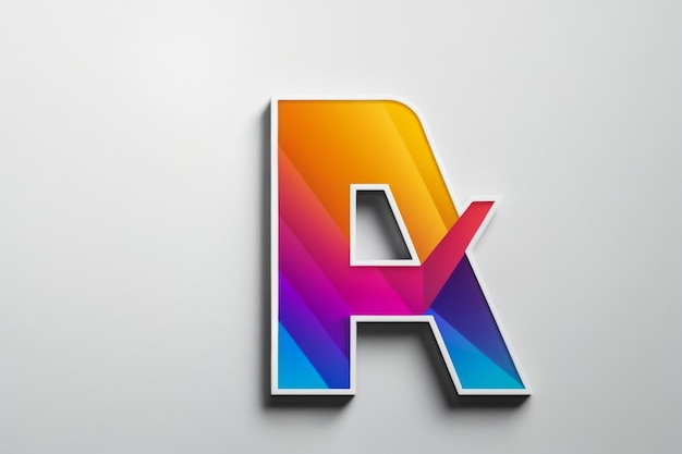 3d a gradient letter design lettering typography retro and comic theme Vector illustration