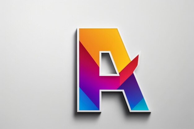 3d a gradient letter design lettering typography retro and comic theme Vector illustration