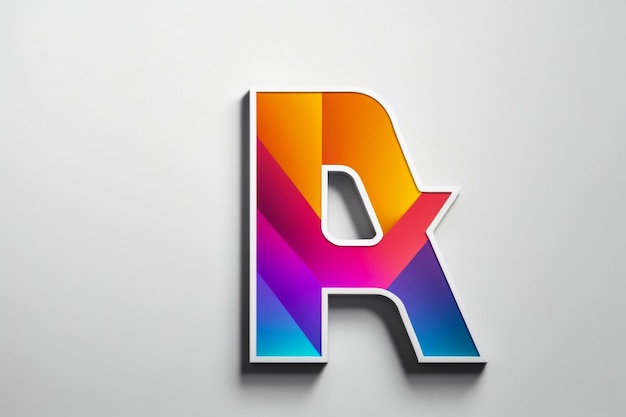 Foto 3d a gradient letter design lettering typography retro and comic theme vector illustration