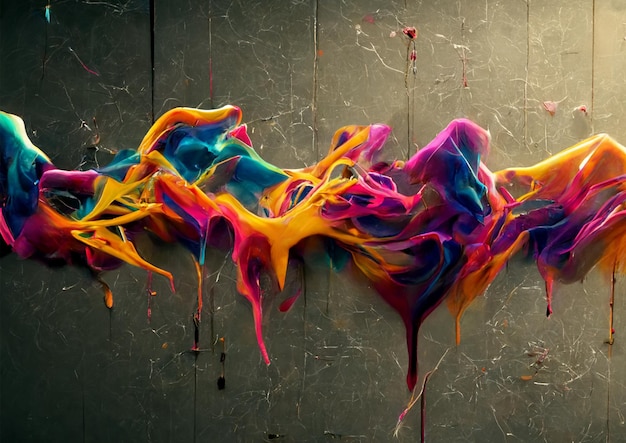 3D Graffiti Ink Background