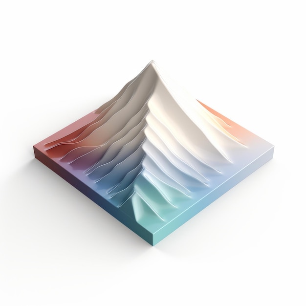 Photo 3d graphic mountain icon for macos ios 12