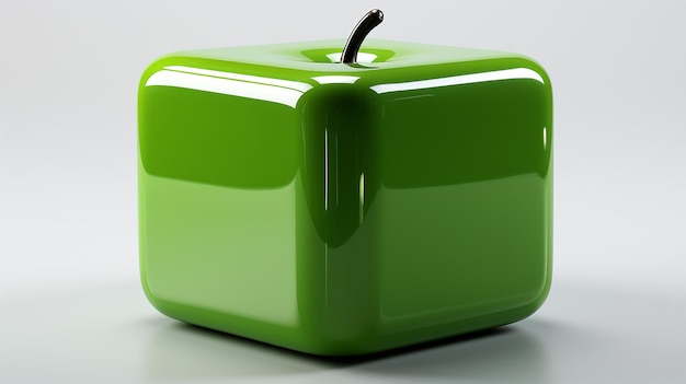 3d green apple image