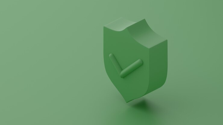 3d зеленый фон безопасности
