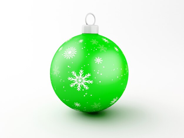 3D Groene kerstballen.