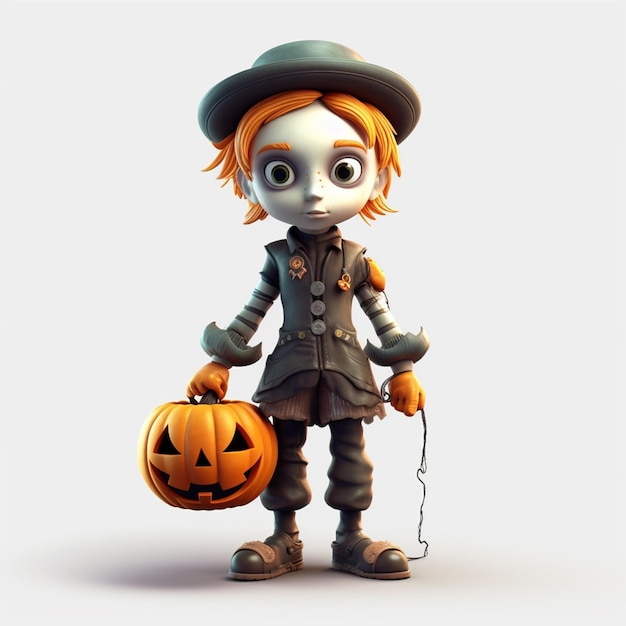 3D Halloween character