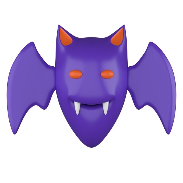 3D fearful face PNG, SVG