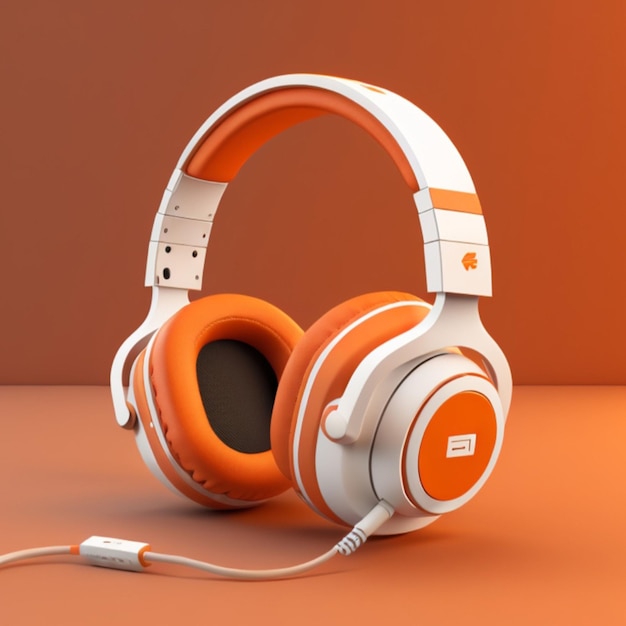 3d Headphone Icon created with generative AI