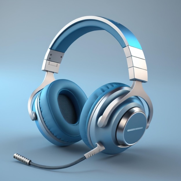 3D Headphone icon created with generative AI