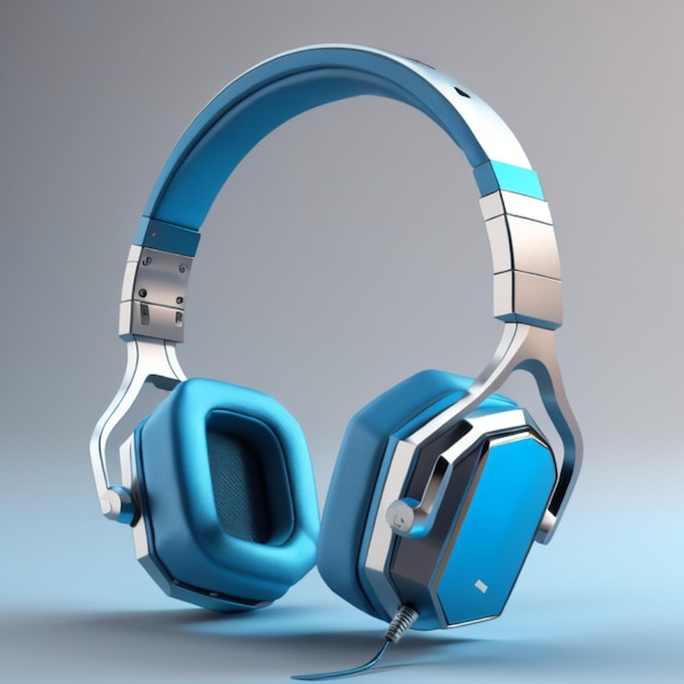 3D Headphone icon created with generative AI
