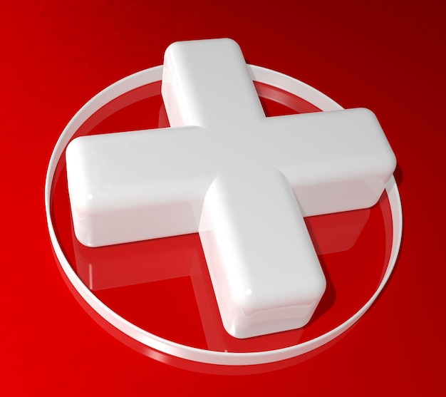 3d health cross sign