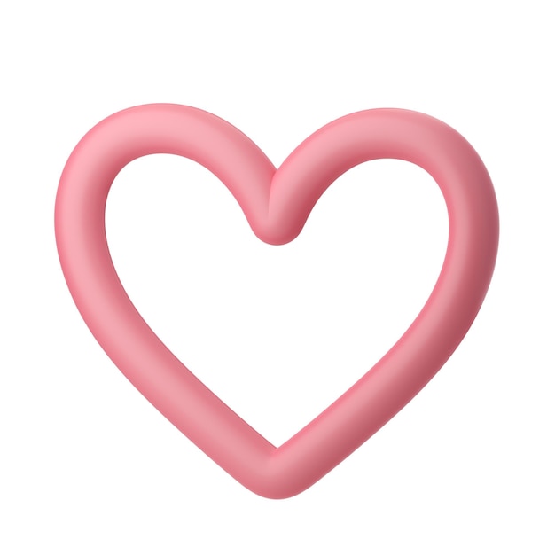 3d heart icon