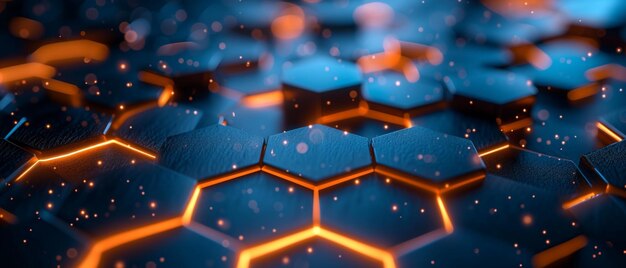 Photo a 3d hexagon background