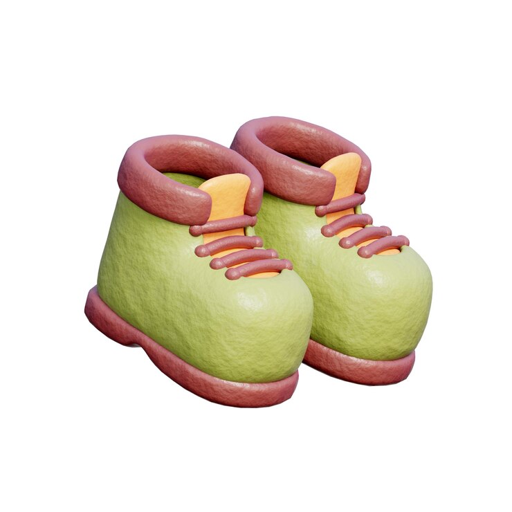 Photo 3d 步行靴 露營元素 旅行 步行冒險