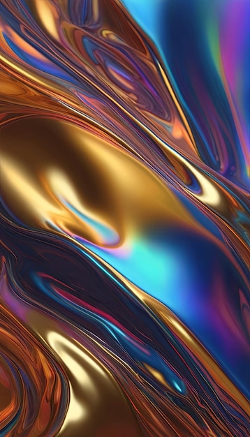 3D holografische kleuren abstracte toekomstige behang