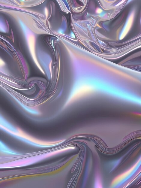 3D holographic abstract future shapes
