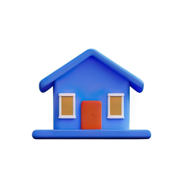 3D House Icon Illustration
